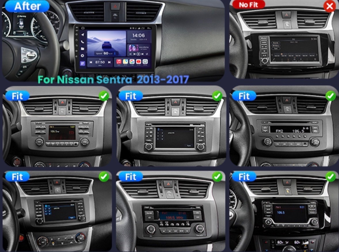 Car Radio for Nissan Sentra 2013-2017 10”inch Android Auto GPS 5GWiFi BT GPS Nav