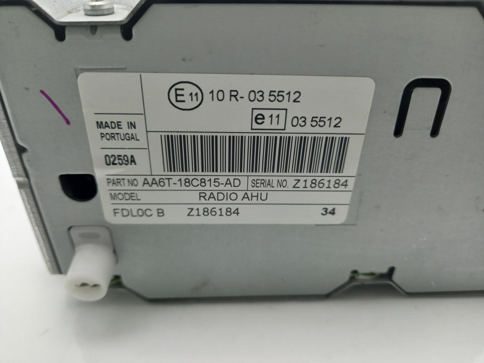 FORD FIESTA Radio Stereo Head Unit 2008-2017 Unknown Van 2539437