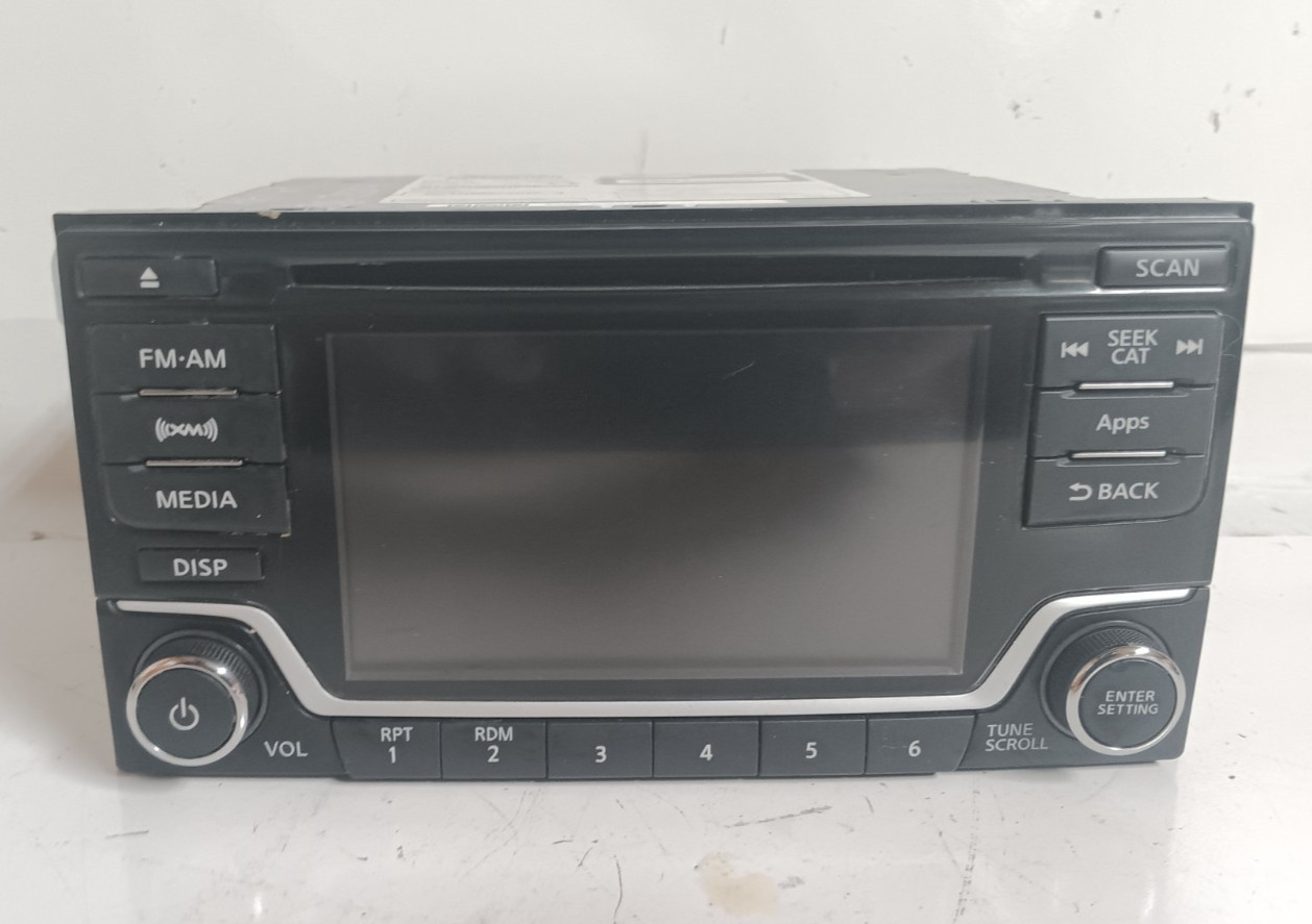 2015 NISSAN SENTRA AM FM RADIO CD PLAYER W/ 5 COLOR SCREEN OEM, 281859MB0A
