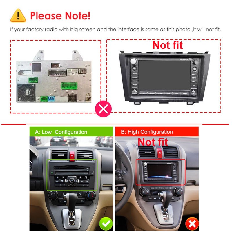 Android Audio 8 Core 64G Car Radio for Honda CRV 2007 – 2011 CarplayStereo GPS