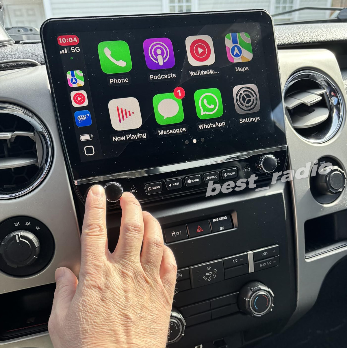 4+64GB For Ford F150 2009-2012 Apple Carplay Android 13 Car Stereo Radio GPS Nav