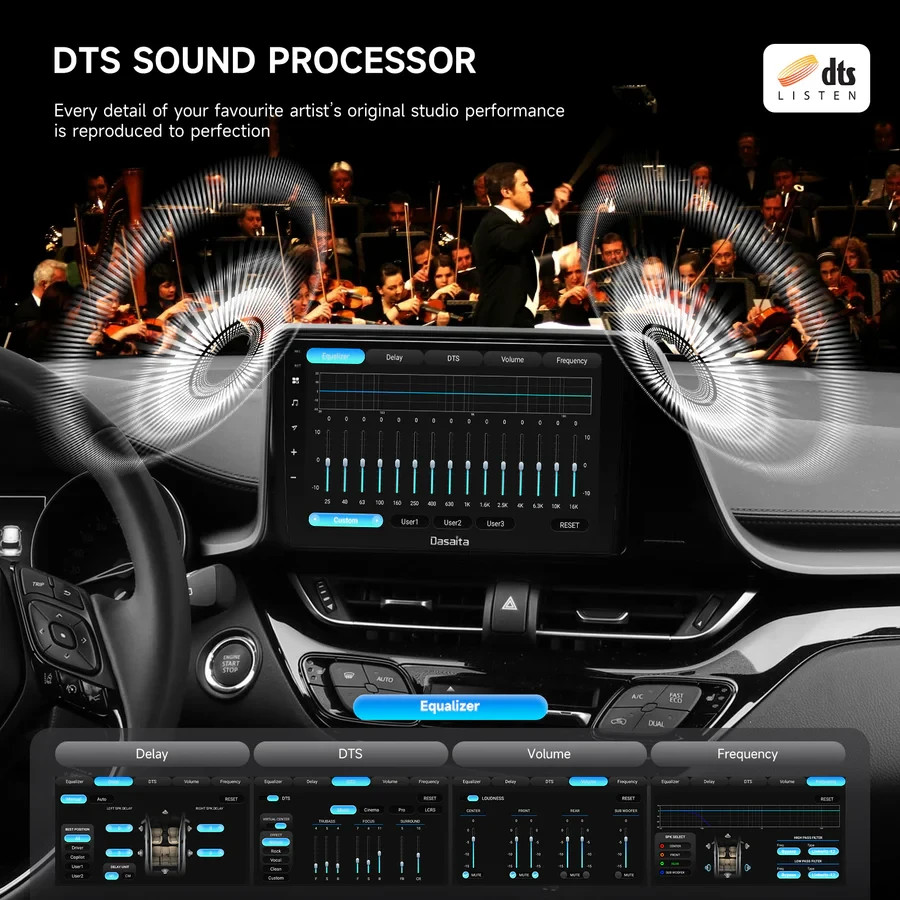 Dasaita Car Radio 9″ for Toyota C-HR/CHR/C HR 2016-2020 CarPlay Stereo 8G+256G