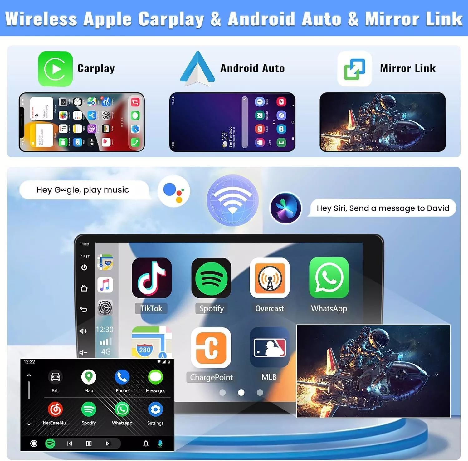 Android 15 For 2008-2013 Nissan Rogue 7″ Carplay Car Stereo Radio GPS Navi WIFI