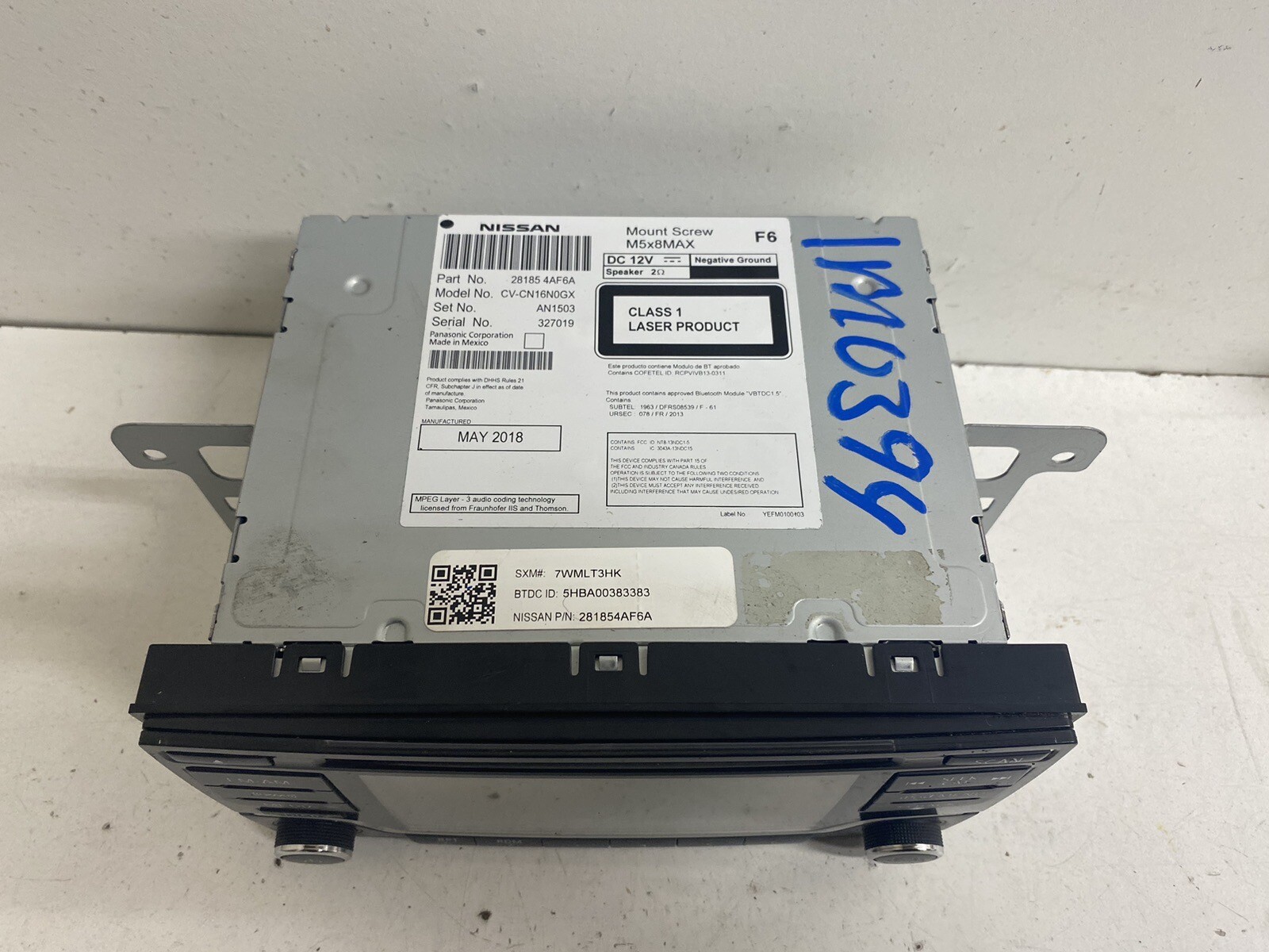 2017-2019 Nissan Sentra Radio Stereo NON-NAV NON-PHONE APP w 5.0″ Screen Oem