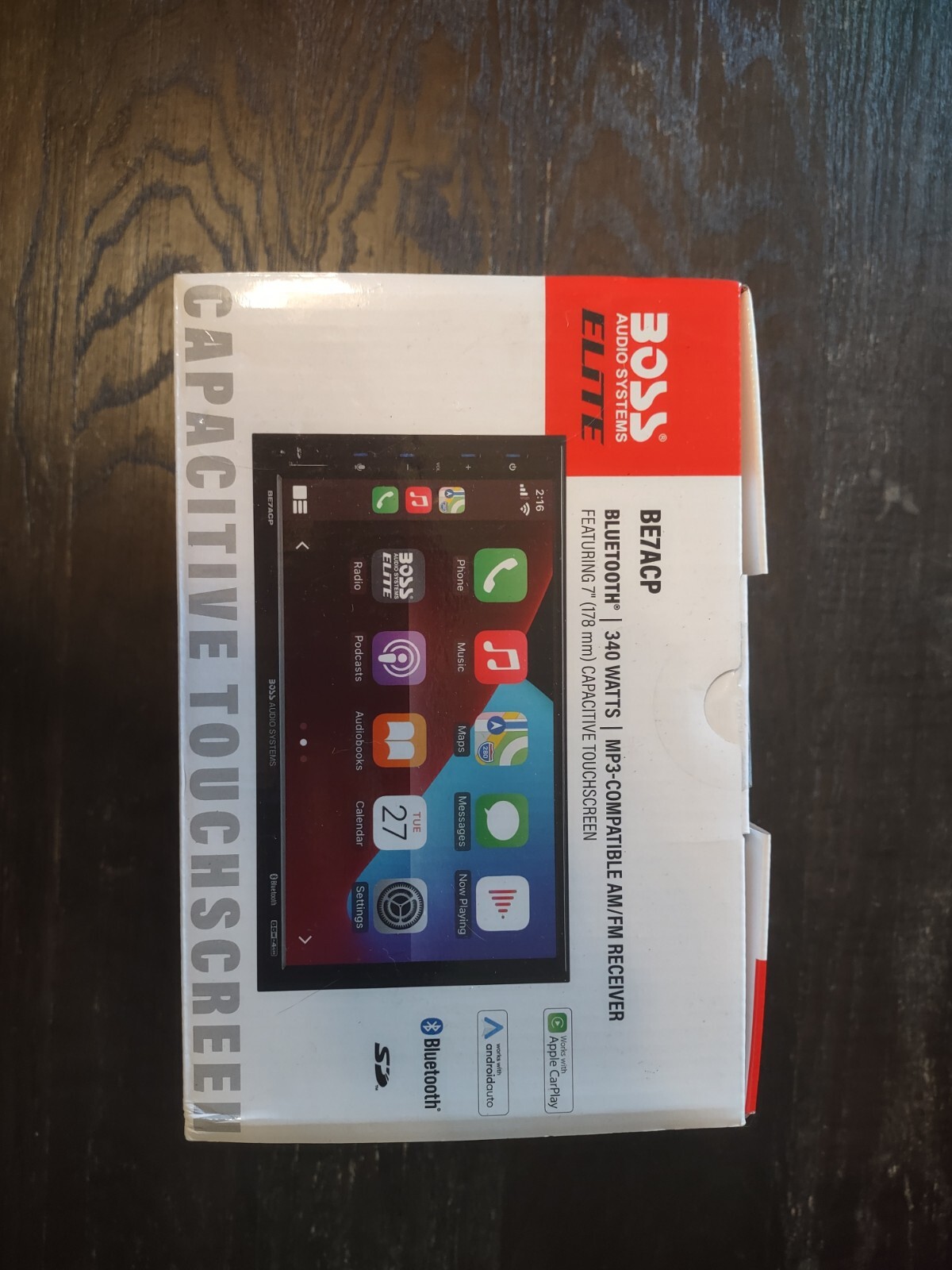 BOSS AUDIO ELITE 7″ capacitive touch dual din head unit brand new unopened box.