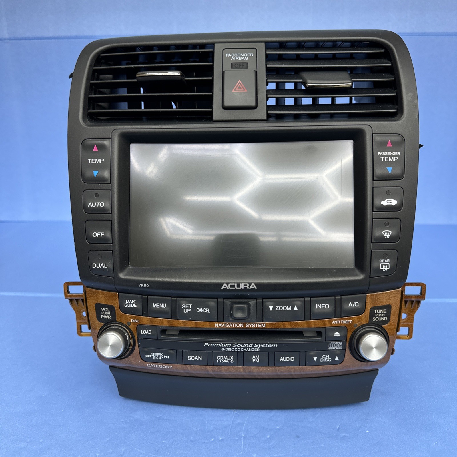 04-08 Acura TSX Navigation GPS CD Touch Screen 39175-SEC-L820-M1 *Not Working*