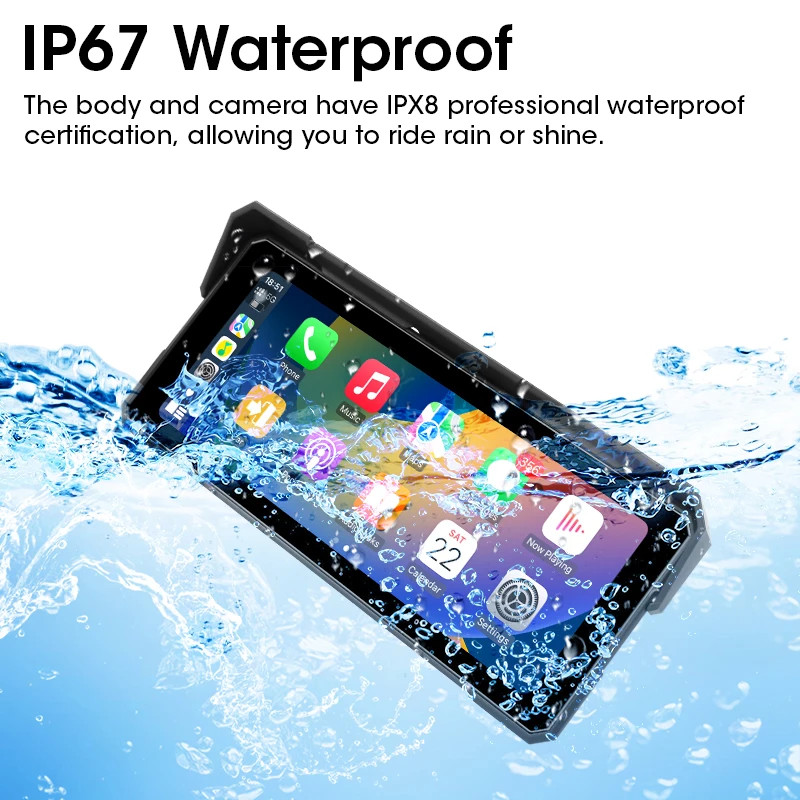 5/6.86/7/8.1 inch Digital Motorcycle Dashboard Motorcycles Carplay GPS