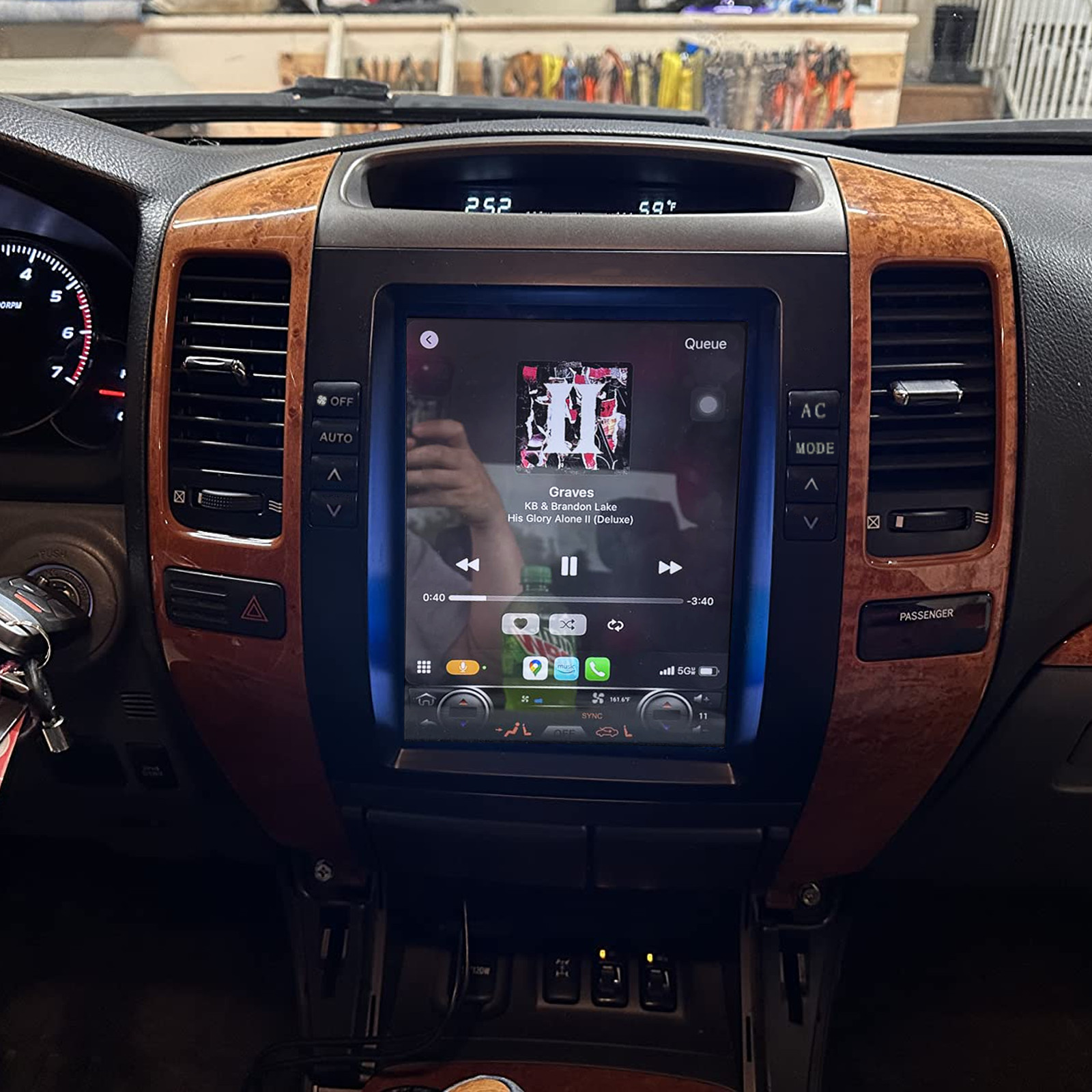 For 2003-2009 Lexus GX470 Car Radio Stereo Carplay 6+64G 9.7in BT +CAM