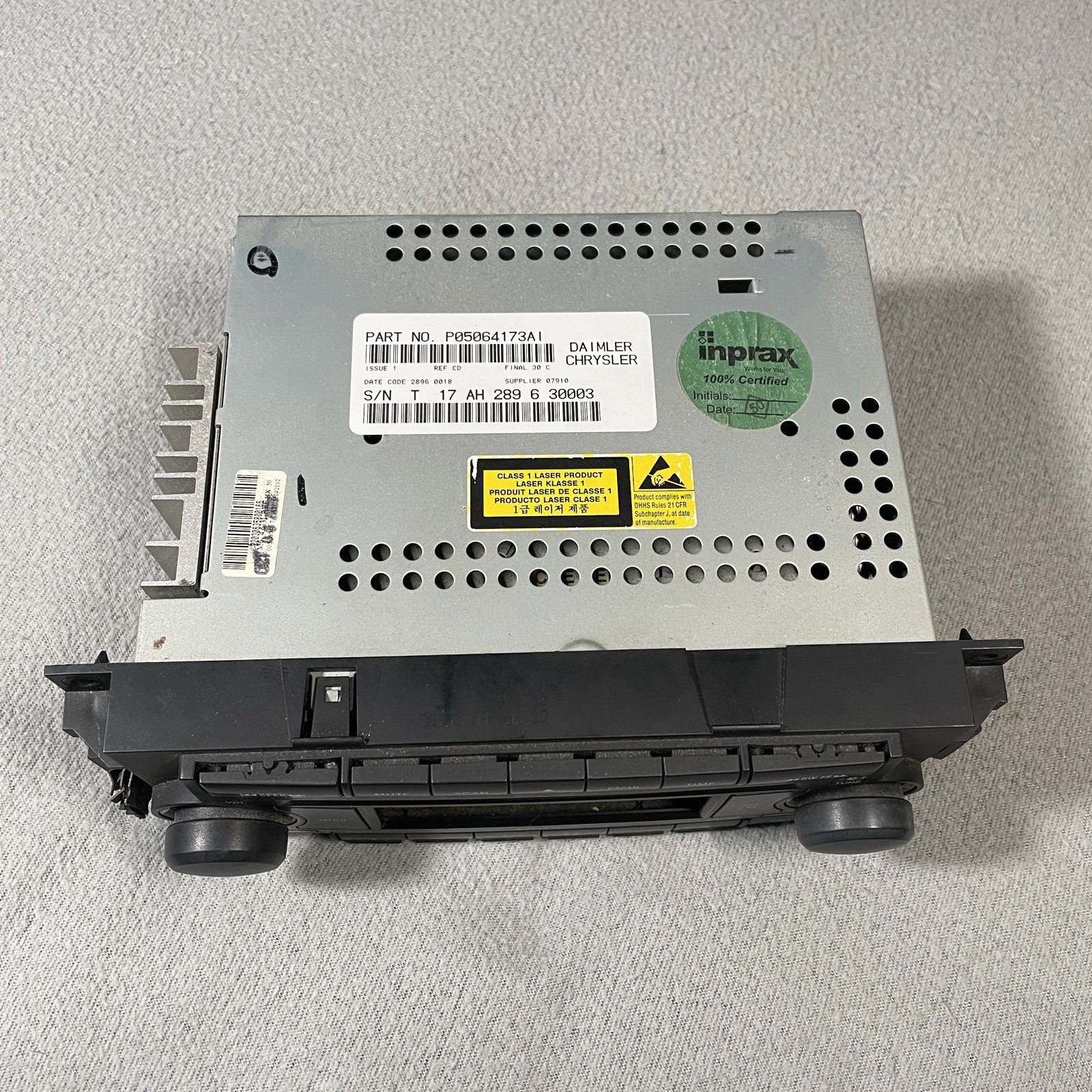 05-09 Radio Unit Chrysler Dodge Jeep Vehicles CD AUX P05064173AI OEM