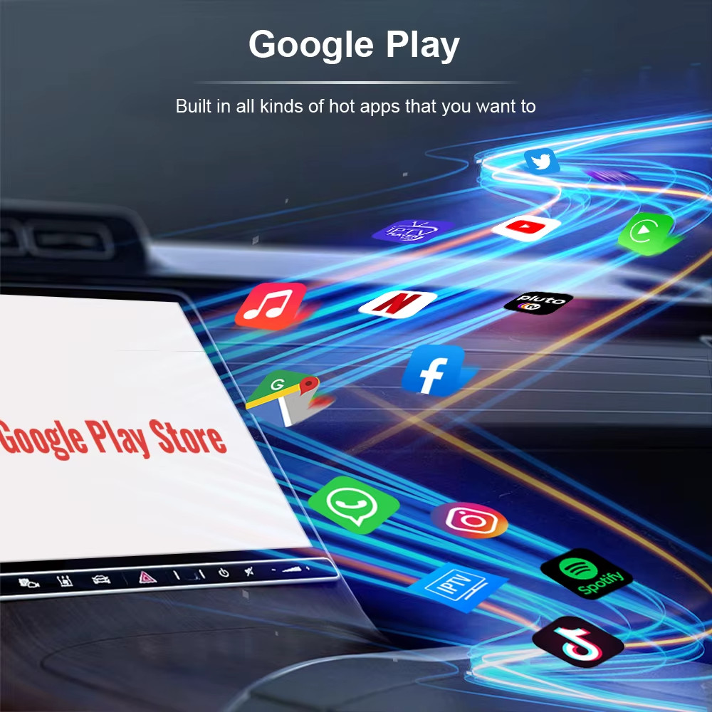 Android 14 AI Box Wireless CarPlay Android Auto 4GB RAM 64GB ROM Plug & Play