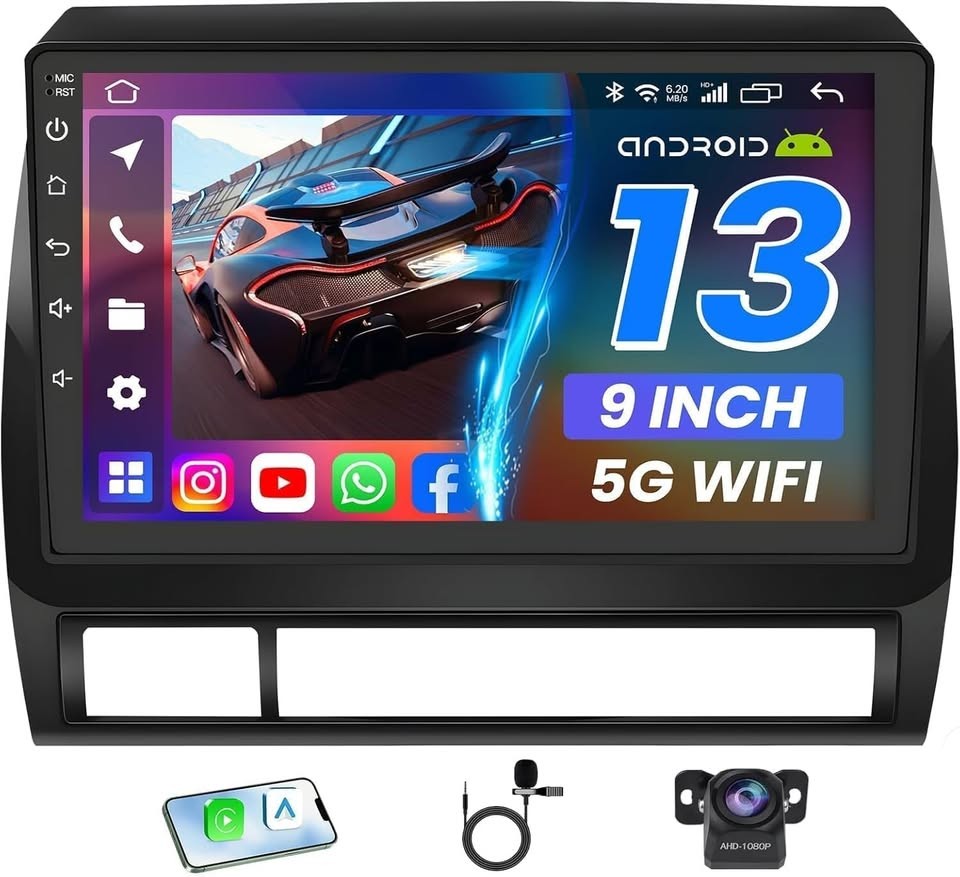 Toyota Tacoma [2005 – 2015] Android 13 9″ CarPlay GPS Radio Stereo 64G