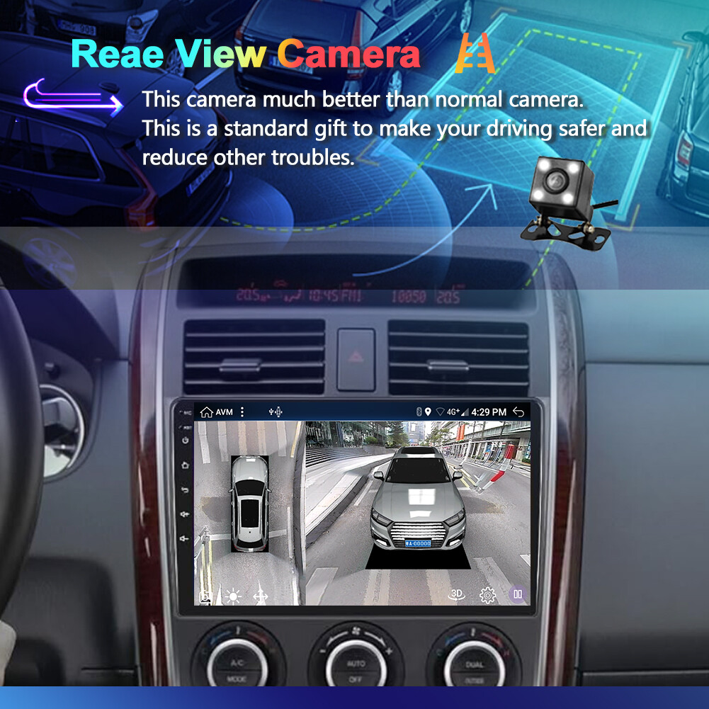 For 2009-2015 Mazda CX-9 CX9 Android 14 Car Stereo GPS Head Unit CarPlay 6+128GB