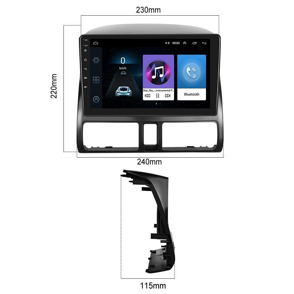 For Honda CR-V CRV 2002-2006 Android 13 Apple Carplay Car Stereo Radio GPS Navi