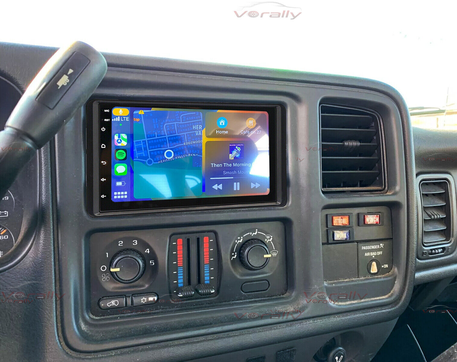 For Silverado 1500 2500 3500 2500HD 3500HD CarPlay Android Car Radio Stereo GPS