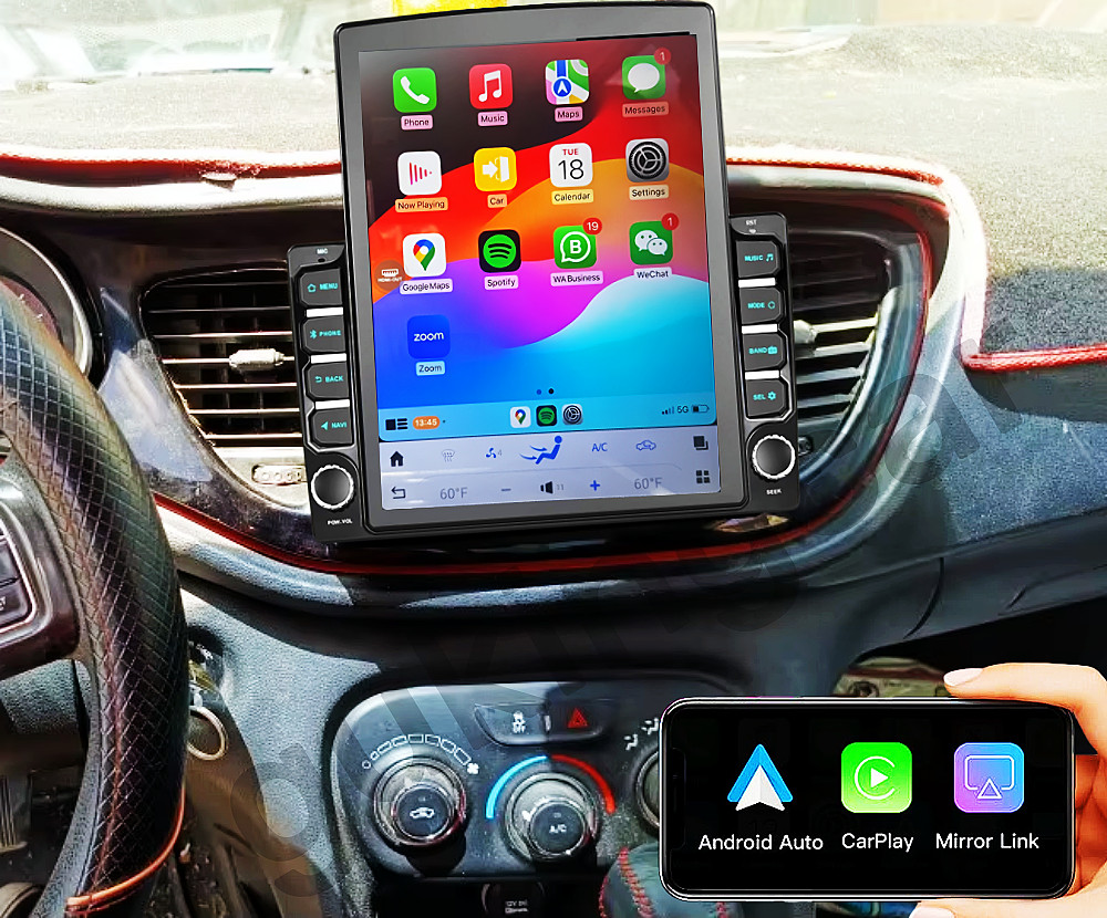 9.7” For Dodge Dart 2012-2016 Carplay Car Stereo Radio Headunit GPS Navi