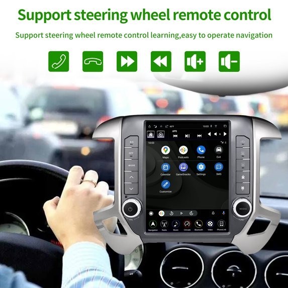 For Chevrolet Silverado GMC Sierra 2014-2018 12.1″ Android Navi Car Stereo Radio