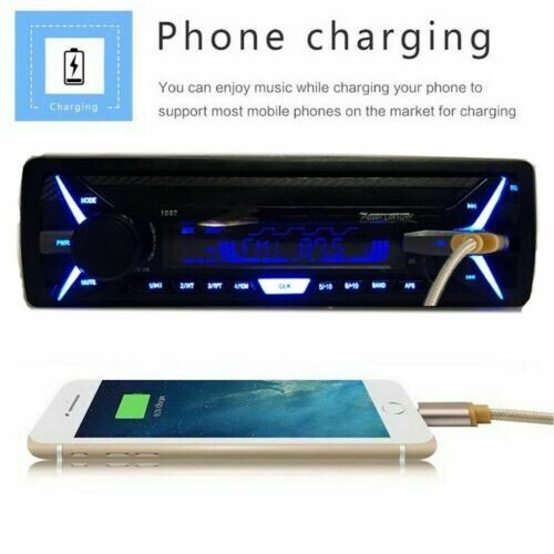 Arrangement AC79307 1DIN Car Stereo RDS+AM FM TF MP3 Player AUX Bluetooth Panel
