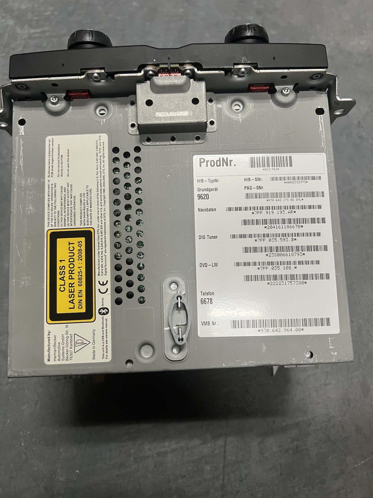 10-16 OEM Porsche Panamera PCM3.1 Radio Head Unit With Navigation