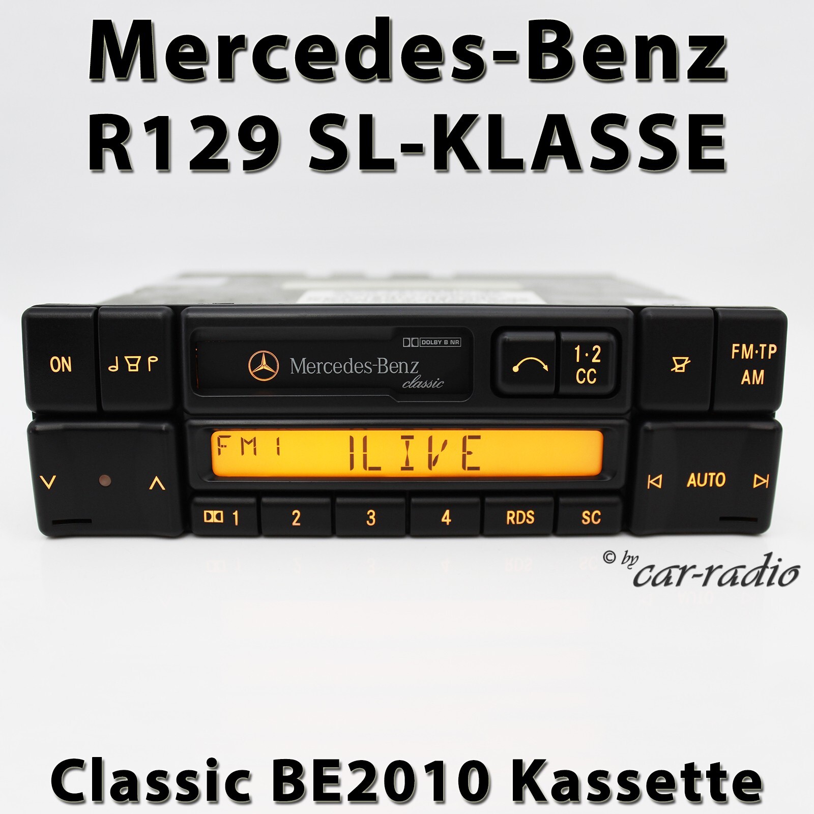 Genuine Mercedes Classic BE2010 Becker R129 Radio SL-Class W129 Cassette Radio