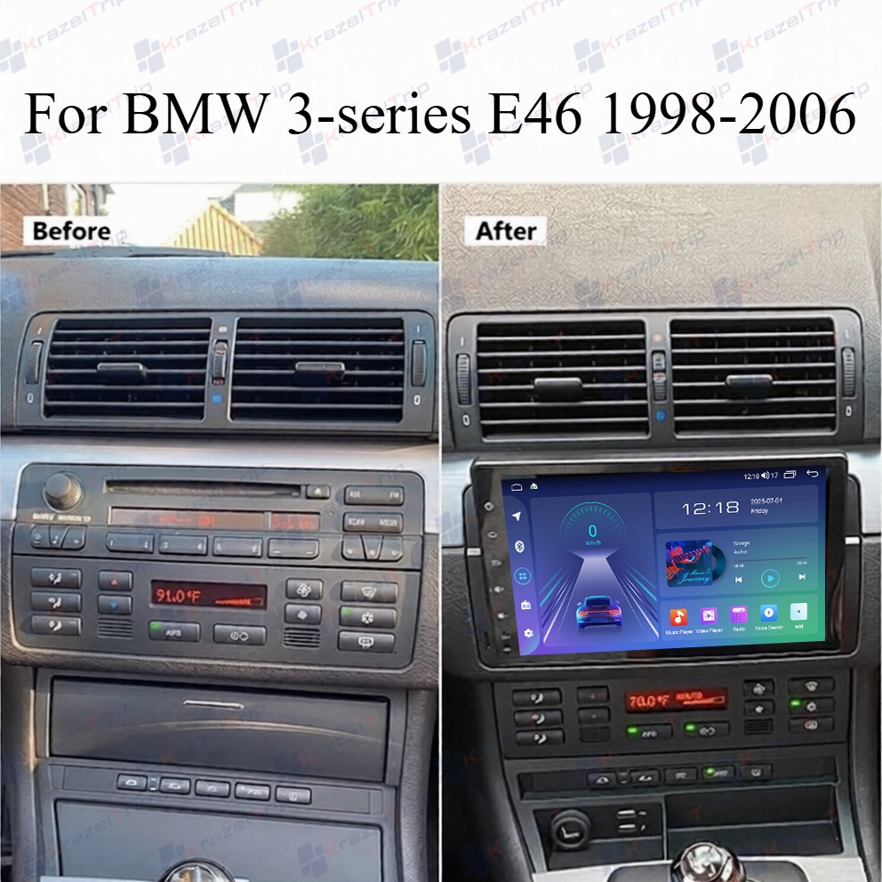 9 Inch Android 8 Core Car Radio for BMW 3-series E46 1998 – 2006 Carplay Stereo