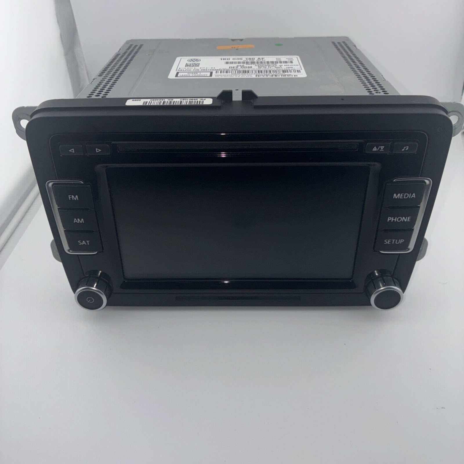 VW Volkswagen OEM Radio Stereo Head Unit 1K0 035 180 AF Delphi Untested
