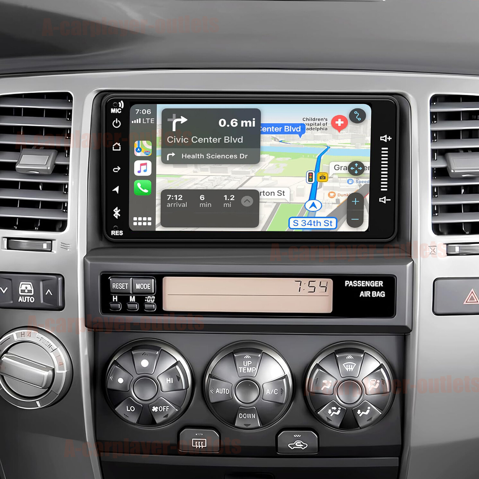 For 2003-2009 Toyota 4Runner AM/FM/RDS Car Radio Carplay MP5 Player GPS +CAM