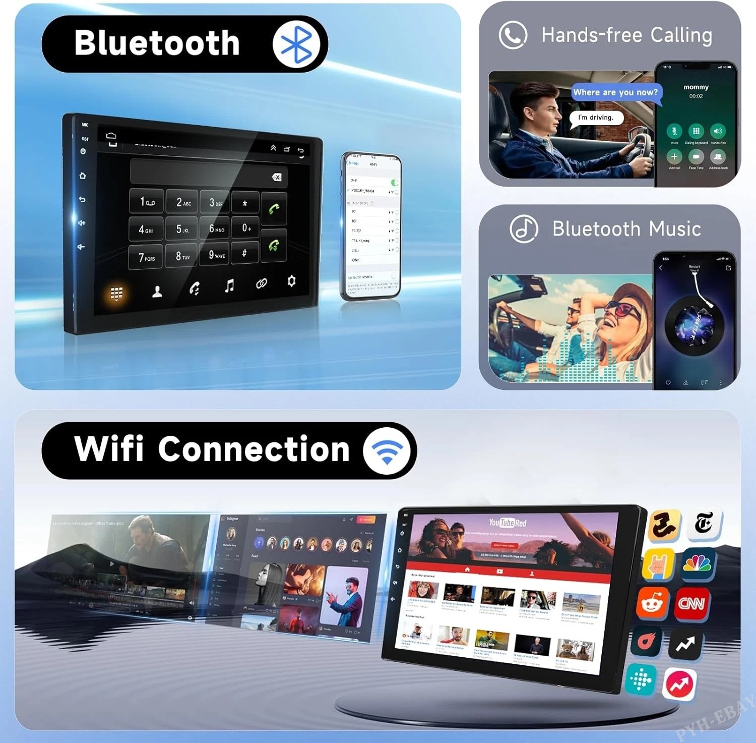 For Toyota Prius 2003-2009 Android 13 Apple Carplay Radio Stereo GPS Navi WIFI