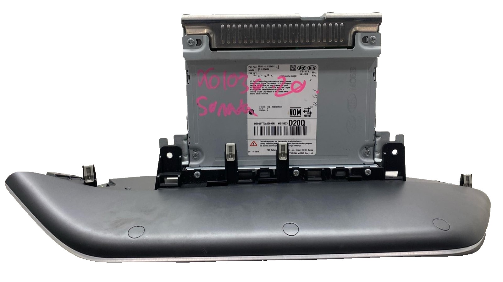 2020-2023 Hyundai Sonata Radio Receiver Display Screen OEM AM/FM 96160-L0200NVC