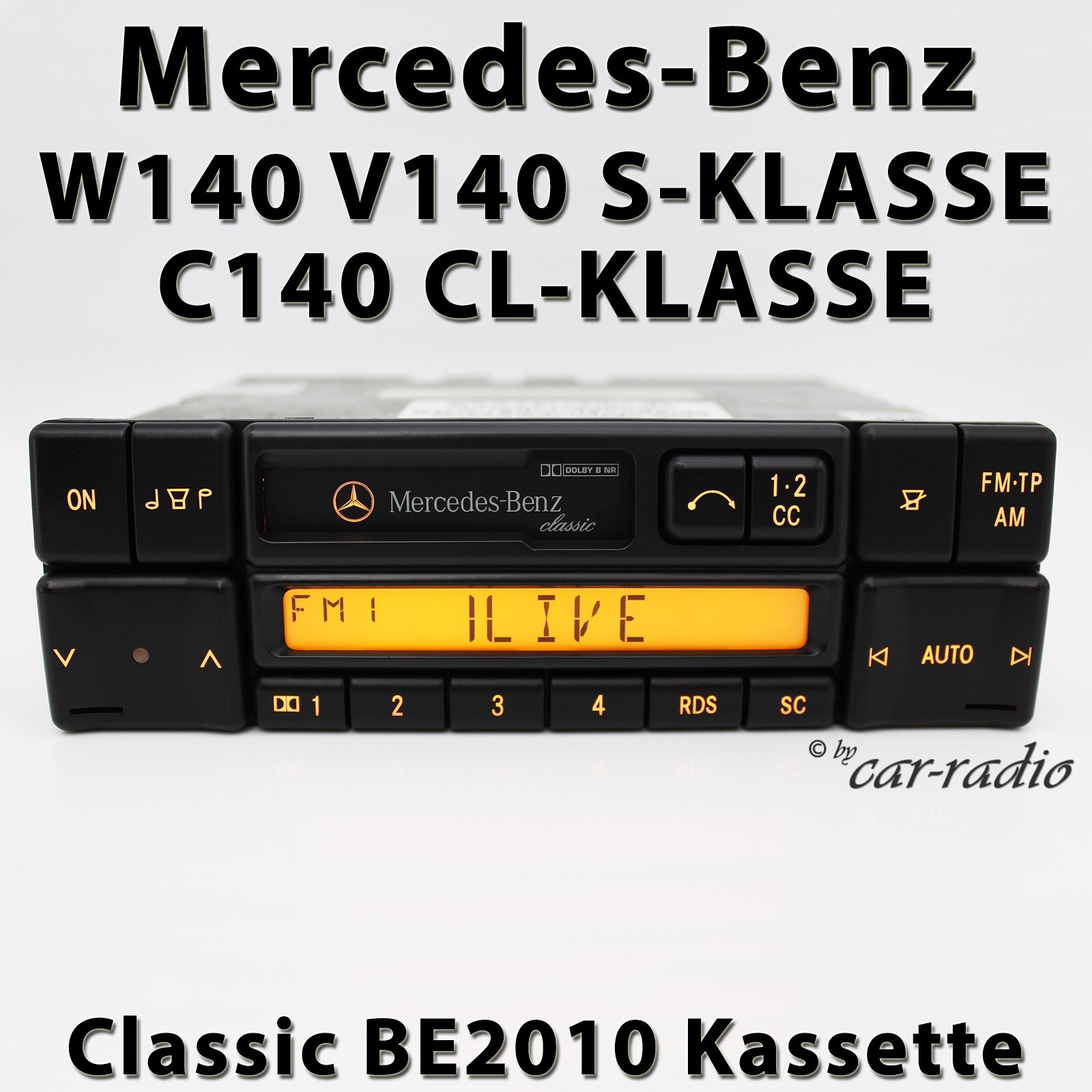 Genuine Mercedes W140 Radio Classic BE2010 Becker S-CL-Class C140 Car Stereo
