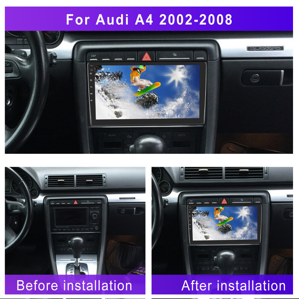 For Audi A4 B6 B7 RS4 2002-2008 Carplay Car GPS Navi Stereo Radio BT Android 15