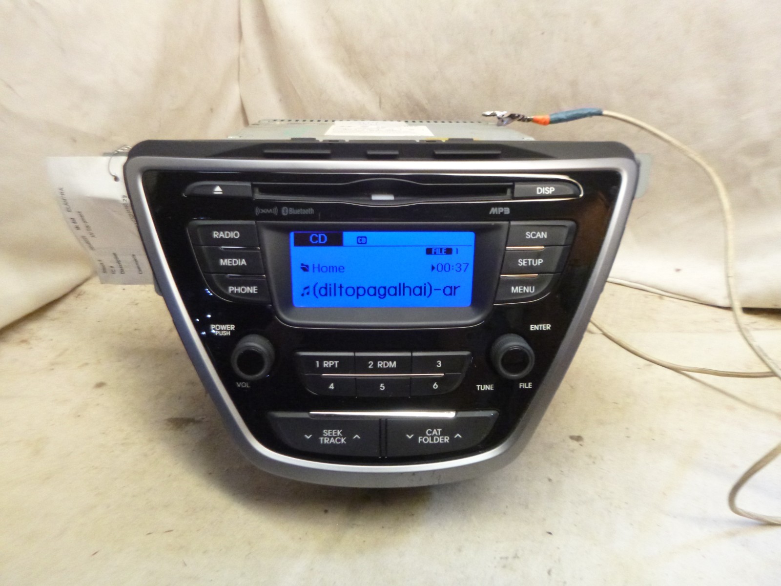 11 12 13 Hyundai Elantra OEM Radio Cd MP3 XM Bluetooth 96170-3X165RA5 RAT43-211