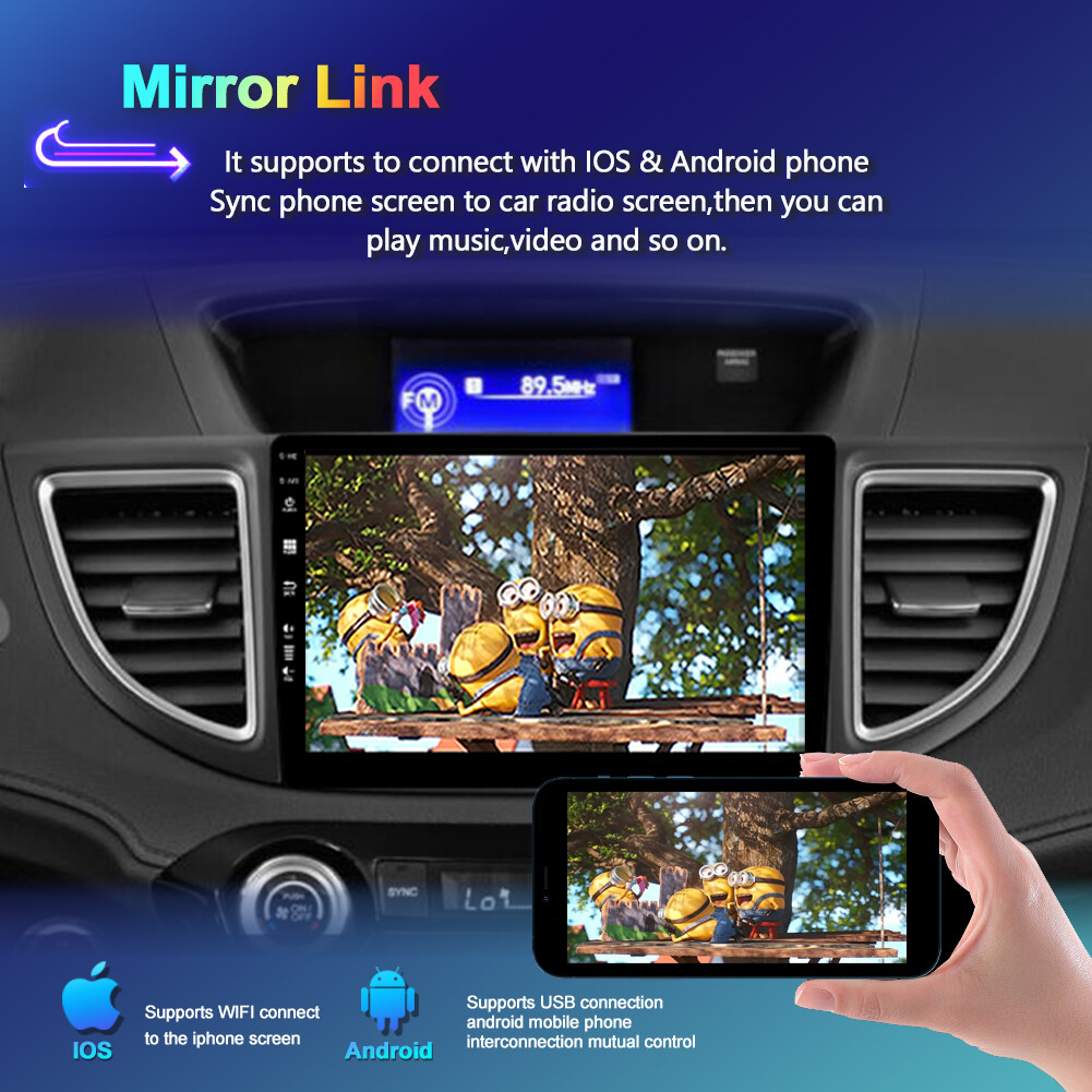 128GB Car Stereo CarPlay For Honda CRV 2012-2016 Navi GPS Android Head Unit DSP