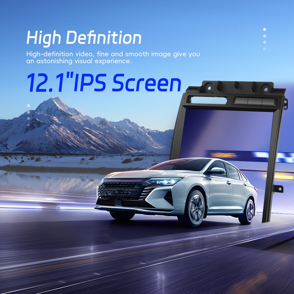 12.1″ 4+64GB Android 15 Carplay Tesla Car Stereo Radio For Ford Taurus 2010-2012