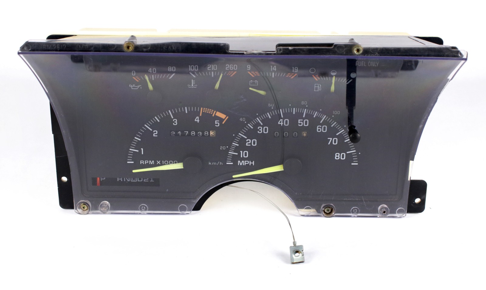 1994 GMC Jimmy Chevrolet Blazer Speedometer Gauge Cluster Assembly Part 16140289