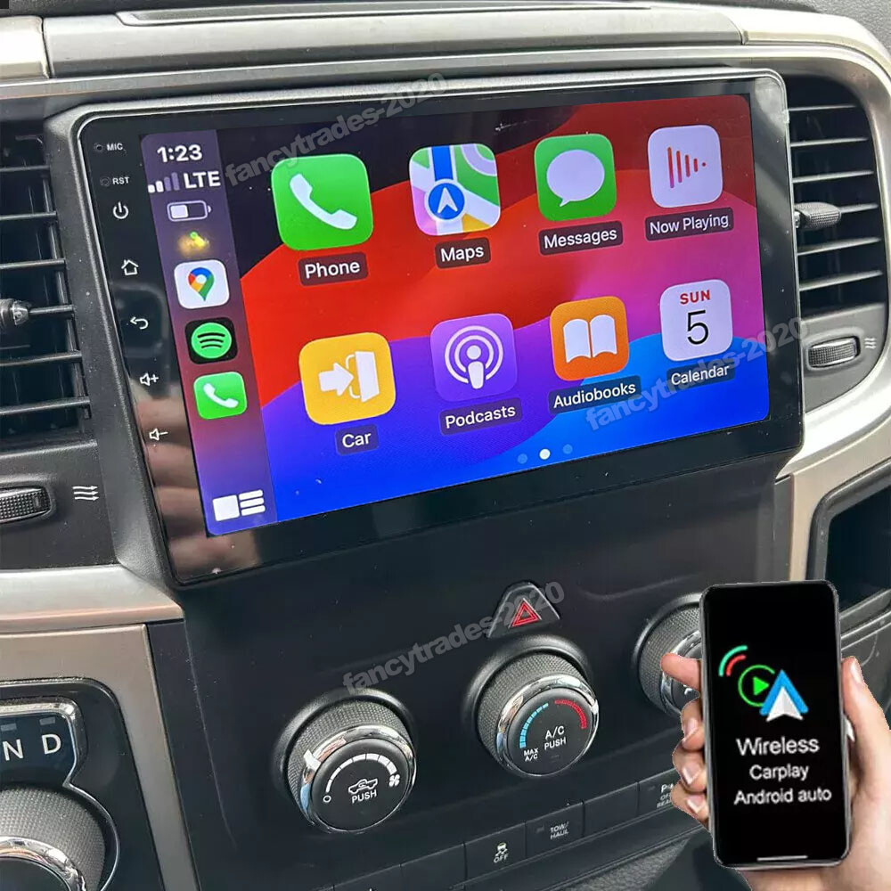 Android 13 For 2014-2018 Dodge Ram 1500 2500 3500 Carplay Car Stereo Radio GPS