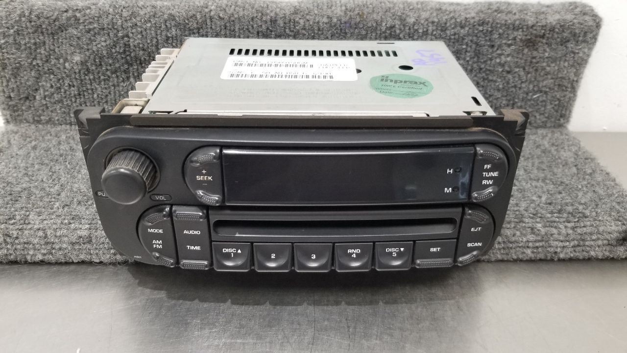 06 JEEP WRANGLER TJ RADIO AUDIO RECEIVER HEAD UNIT 05091506AF