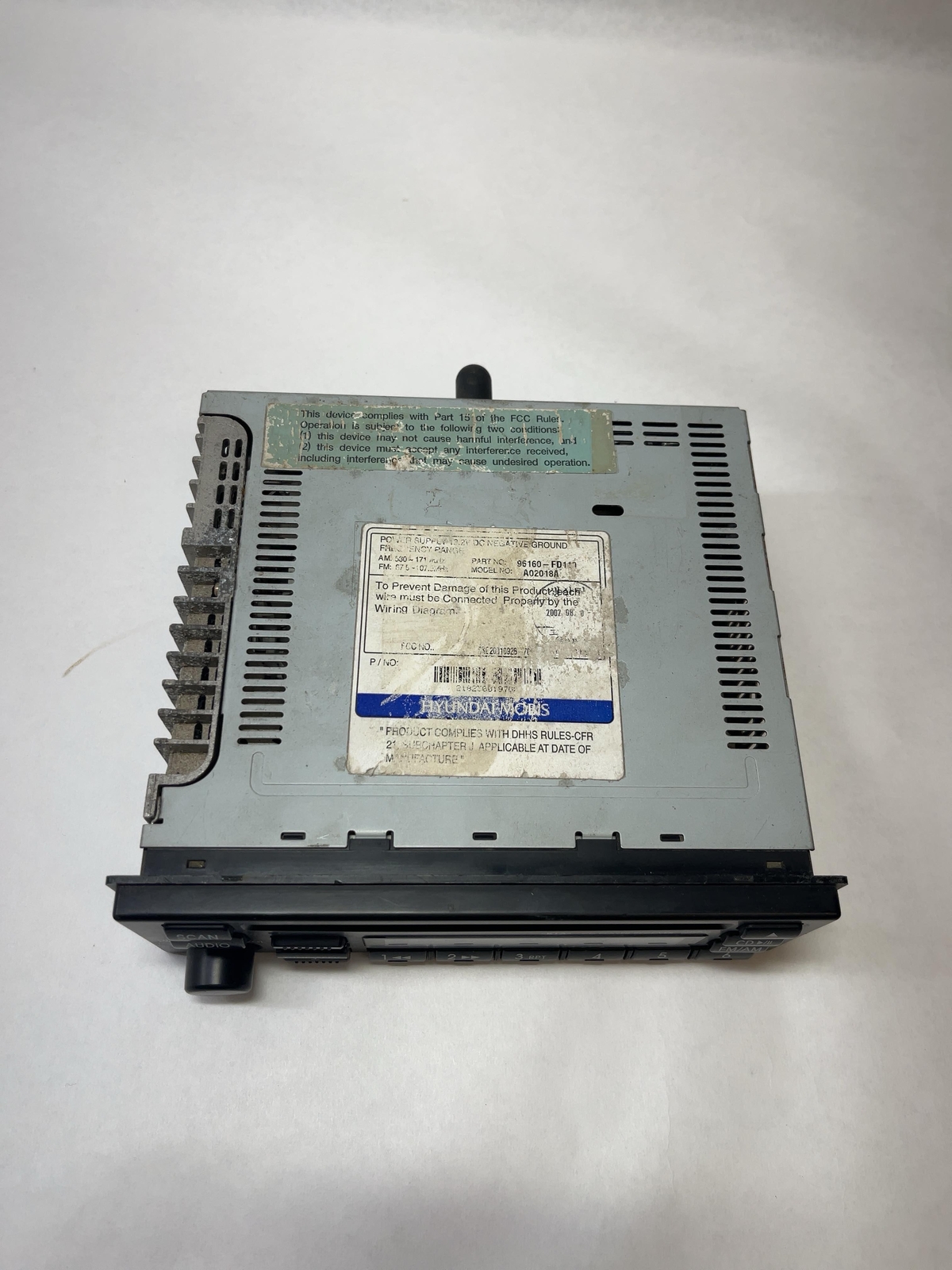 03-05 Kia Rio Radio Audio Equip. Receiver Sed AM-FM-Stereo-CD OEM# 96160-FD110
