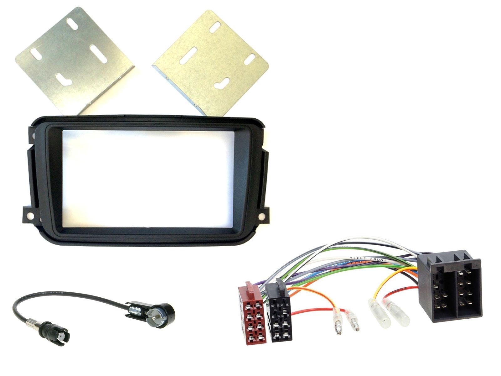 JVC Bluetooth 2DIN MP3 DAB USB Car Stereo for Smart ForTwo 2010-2015 ISO