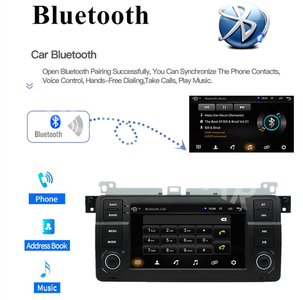 7in Car Multimedia Player WIFI FM/RDS SWC Fit For BMW E46 3 Series M3 1998-2006