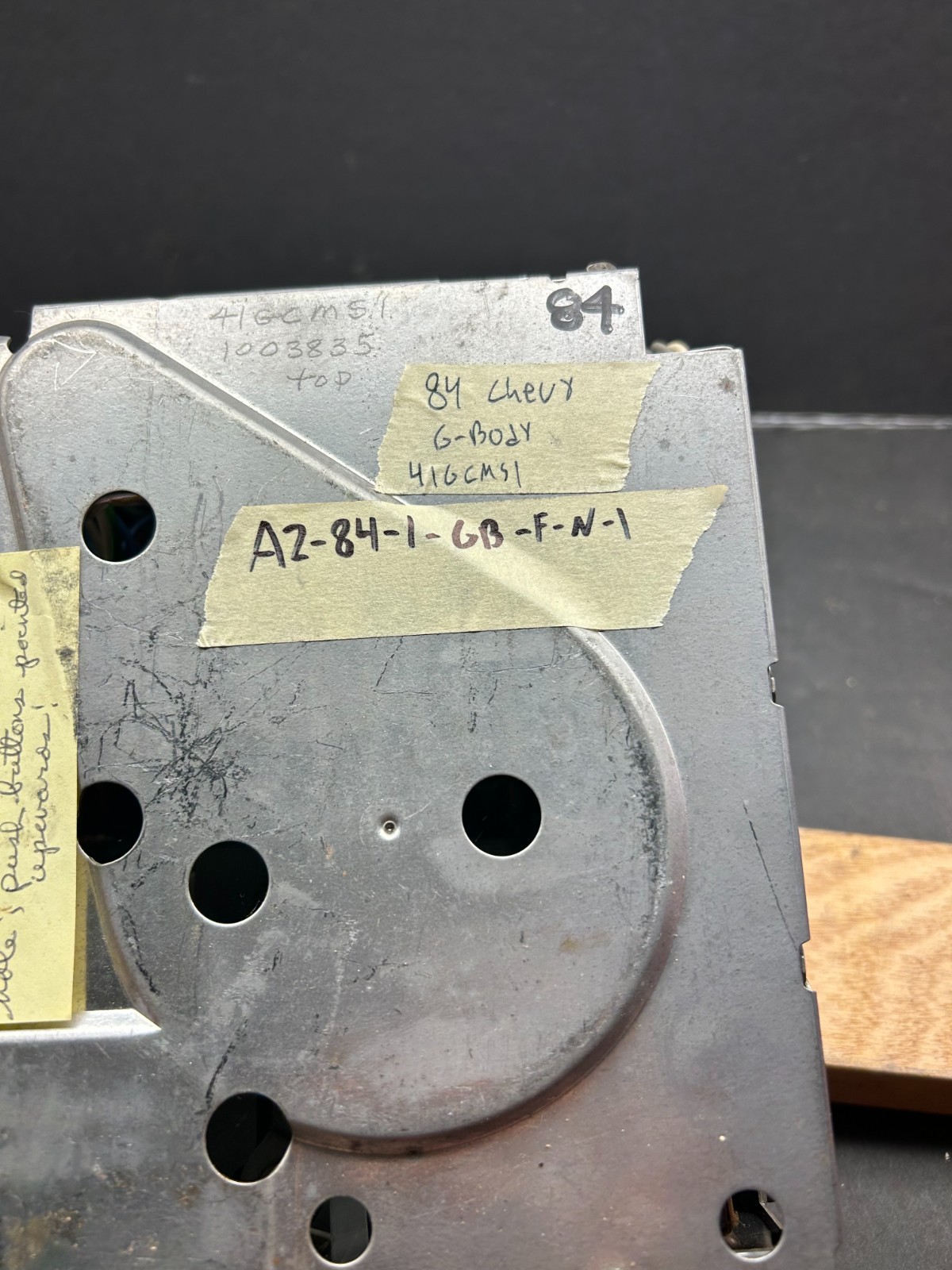 1984 GM G-Body AM/FM radio (Condition unknown sold as is)