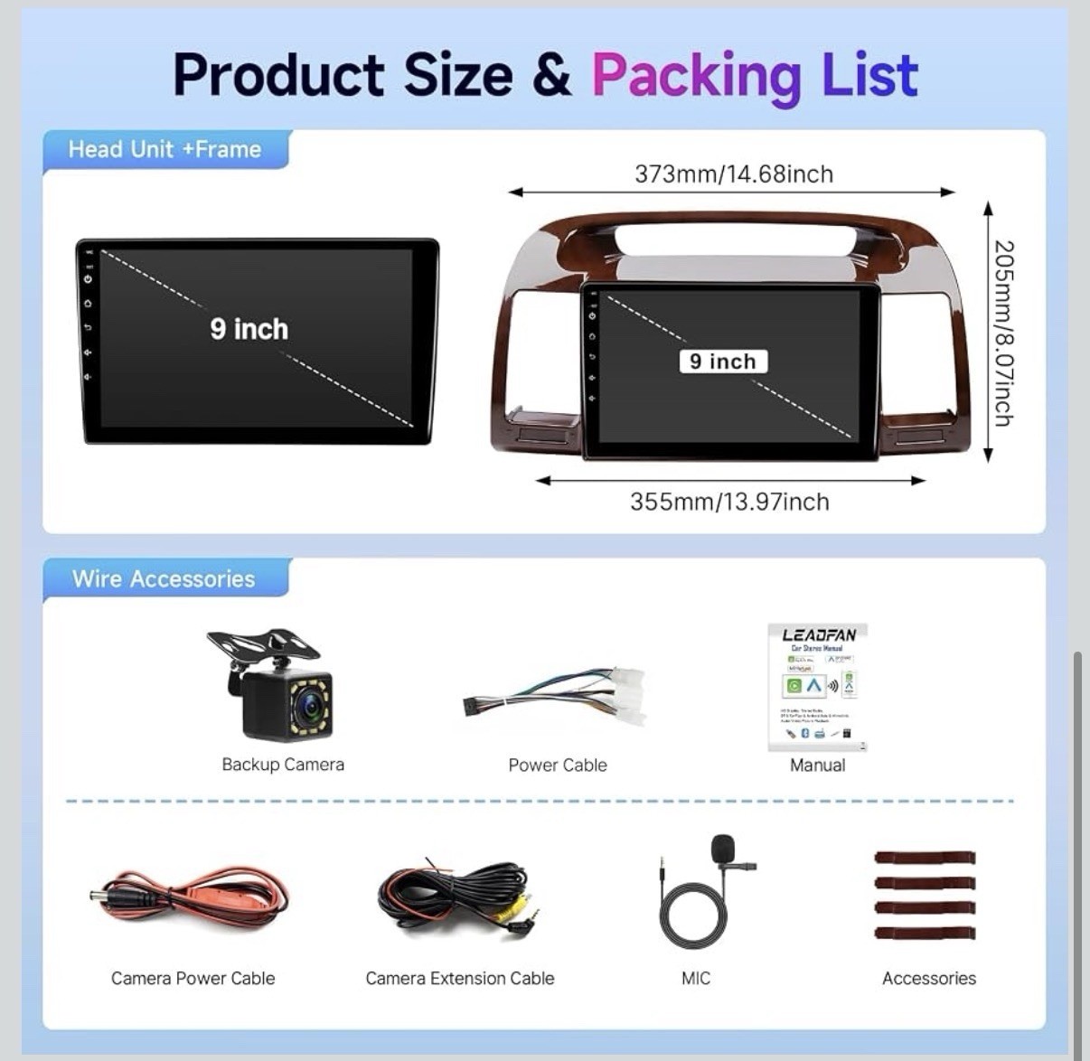 Carplay for Toyota Camry 2002-2006 Android Auto Car Stereo Radio GPS Navi WIFI