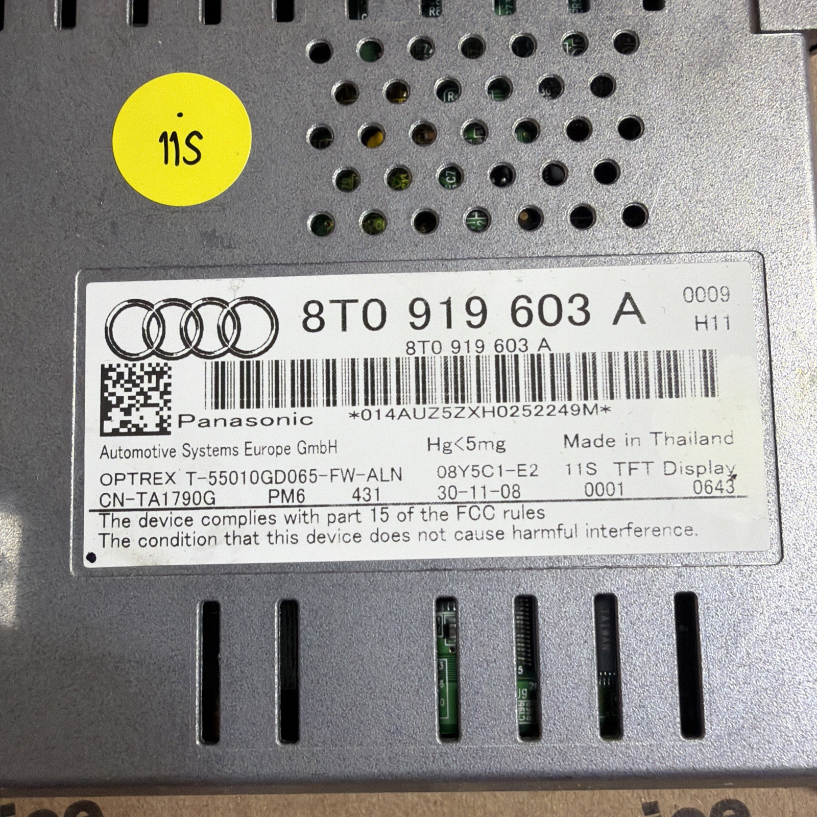 2009 – 2016 Audi A4 Q5 8R Am Fm Display Screen Monitor Multimedia Navi Dash Unit