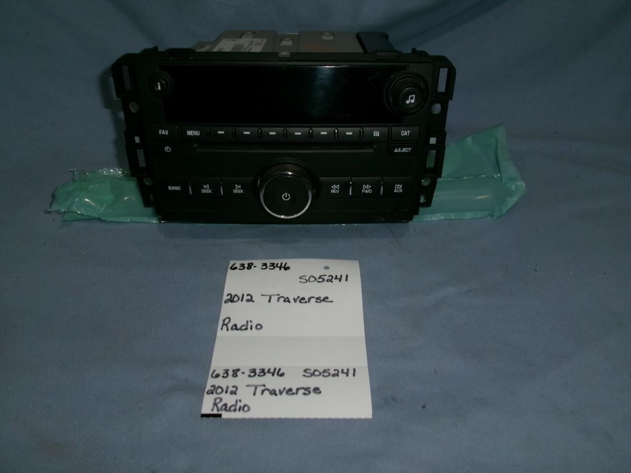Audio Equipment Radio Opt Uui Fits 10-17 TRAVERSE 164855