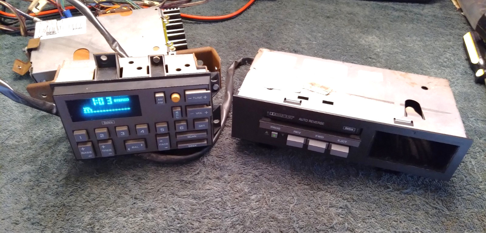 88-94, Chevy Truck Delco Radio Cassette & Amp tuner Set, Just Serviced