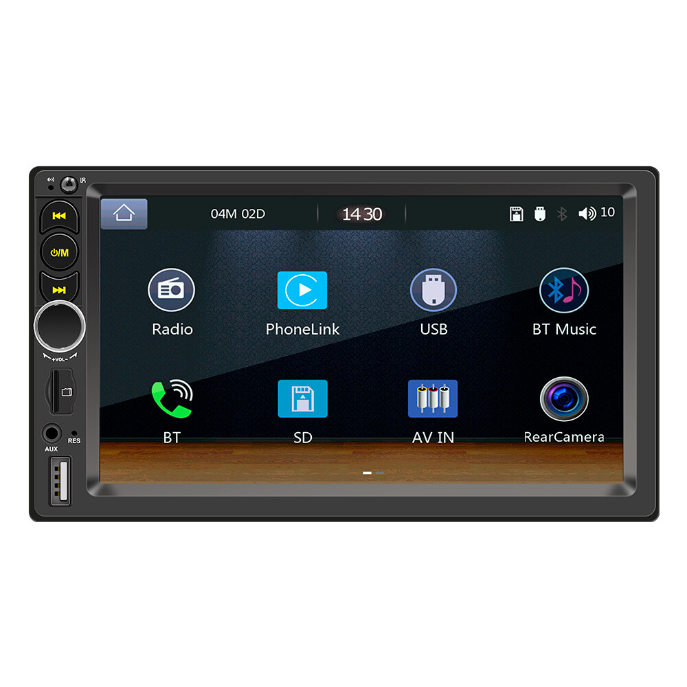7 Inch Car Stereo Radio Player MP5 Bluetooth FM Mirror Link Carplay USB TF