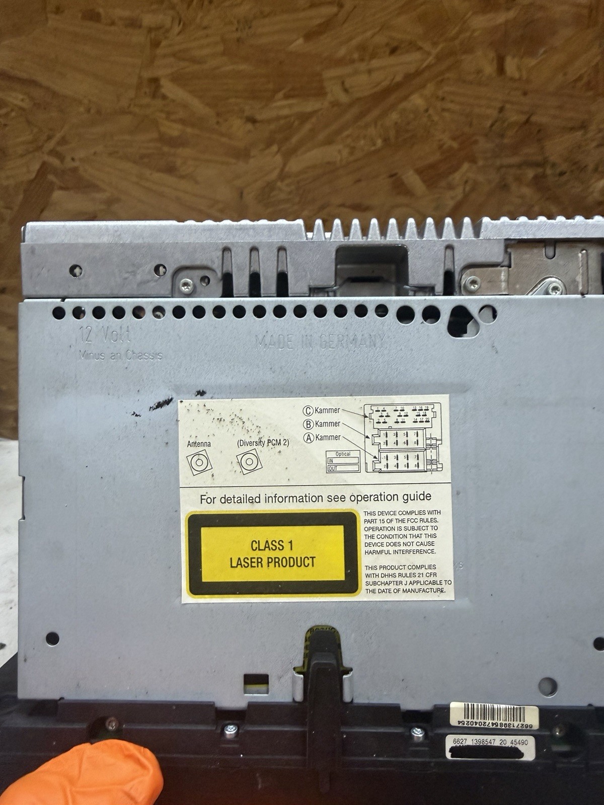 2004 Porsche Cayenne Radio Receiver Stereo Cd Player Oem 7L5035186C Cdr23 03 04