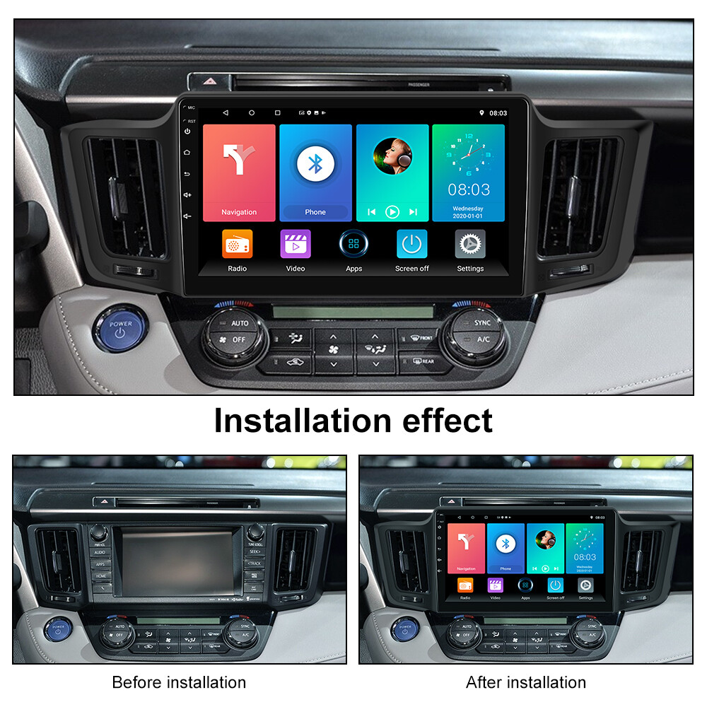 Stereo Radio Plug and Play GPS JBL For Toyota Rav4 2013-2018 32g Carplay 10.1″