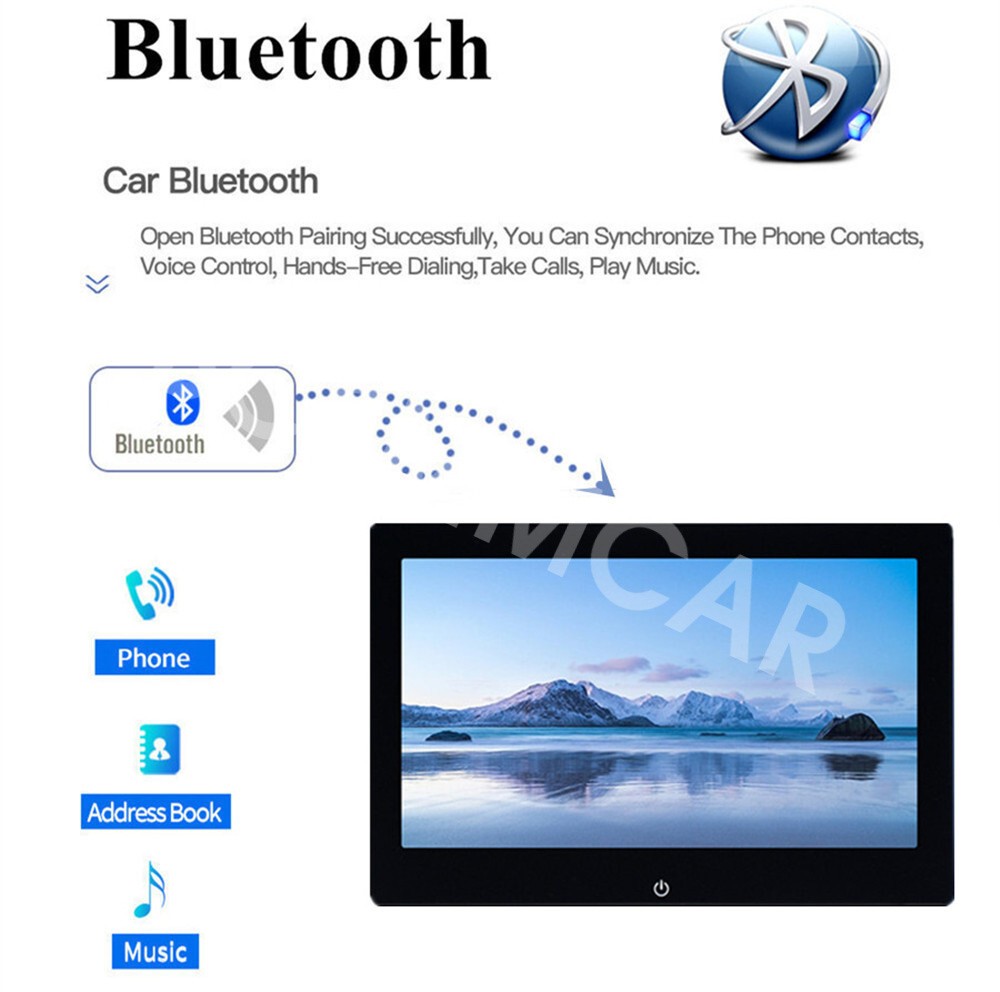10.1in Touch Screen Headrest Monitor Car Rear Seat Entertainment TV Player WIFI