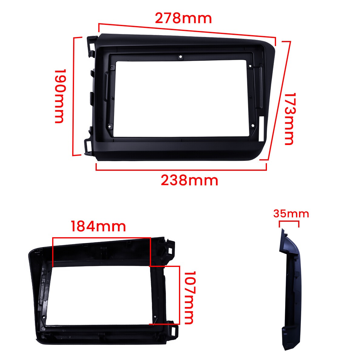 Car Radio Stereo Carplay For Honda Civic 4+64G 9in Bluetooth EQ FM