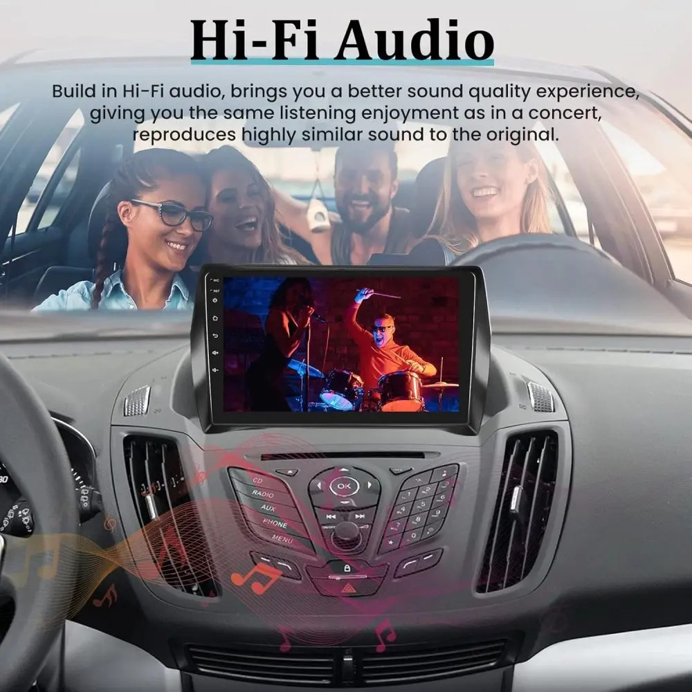 Head Unit Carplay For 2013-2019 Ford Escape Android 15 Car Stereo Radio GPS Navi
